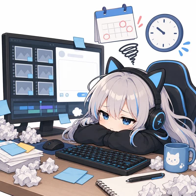 Illustration of a streamer: Ready to share? Maybe later.